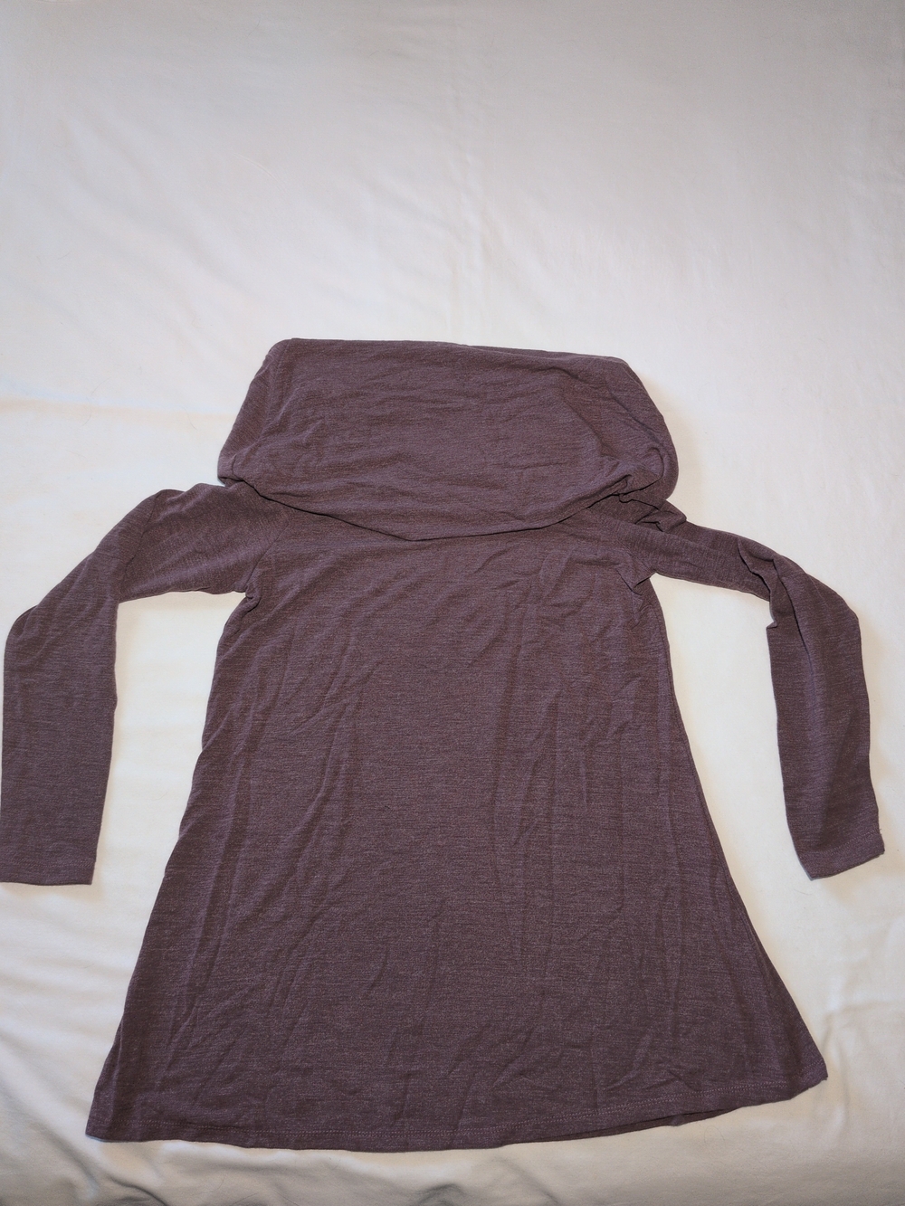 Lisa Rinna Collection Off-Shoulder Long Sleeve Dress in Plum